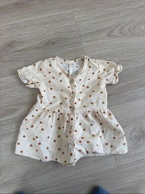 Rylee and cry polka dot button down dress